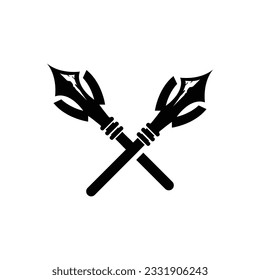 Logo für Pfeilspitzen, Design für Streckenjagd, Vektorgrafik-Vorlage