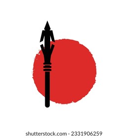 Logo für Pfeilspitzen, Design für Streckenjagd, Vektorgrafik-Vorlage