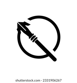 Logo für Pfeilspitzen, Design für Streckenjagd, Vektorgrafik-Vorlage