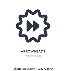 arrowheads icon on white background. Simple element illustration from UI concept. arrowheads sign icon symbol design.