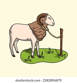Arrowroot sheep, Garut sheep local sheep breed from Indonesia