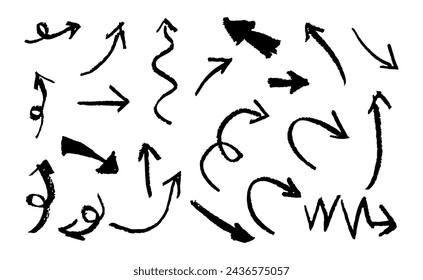 Arrows 2 on a white background, vector illustration.
