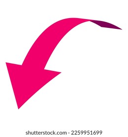 Arrows 3D Vector Colorful Turning in Space