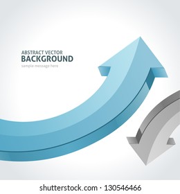 Arrows abstract 3d vector background