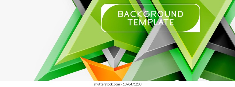 Arrows abstract composition for banner, background or logo. Vector modern universal template