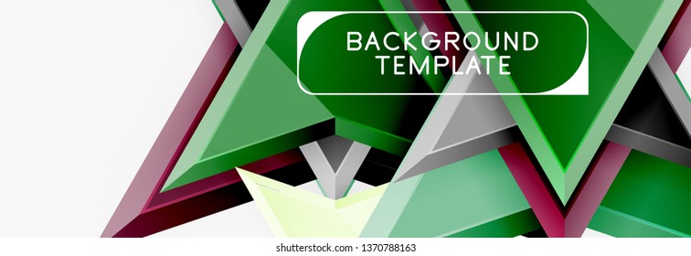 Arrows abstract composition for banner, background or logo. Vector modern universal template