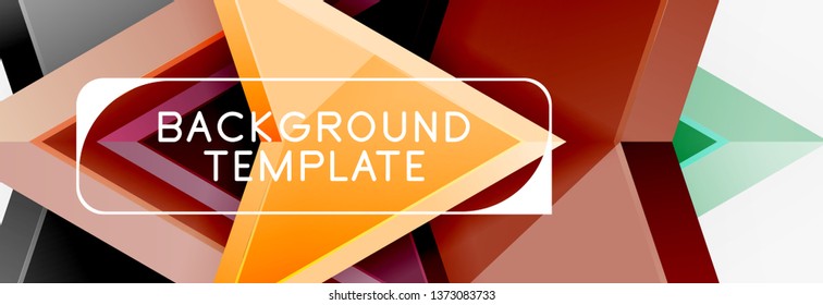 Arrows abstract composition for banner, background or logo. Vector modern universal template