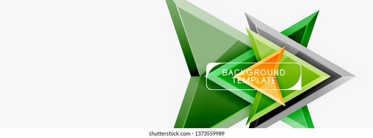 Arrows abstract composition for banner, background or logo. Vector modern universal template