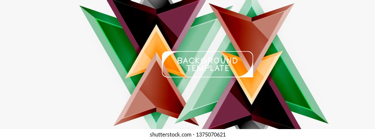 Flechas de composición abstracta para banner, fondo o logotipo. Plantilla universal moderna para vectores