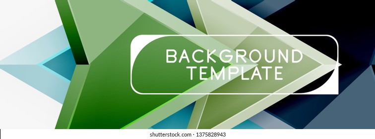 Arrows abstract composition for banner, background or logo. Vector modern universal template