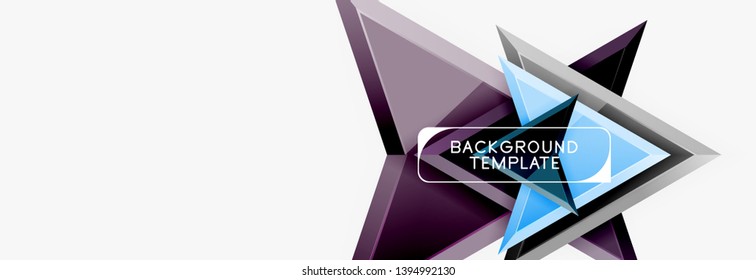 Arrows abstract composition for banner, background or logo. Vector modern universal template