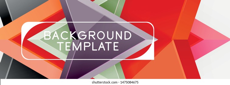 Flechas de composición abstracta para banner, fondo o logotipo. Plantilla universal moderna para vectores