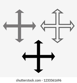 arrows alt navigation button. vector illustration