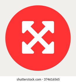 Arrows Alt navigation button.Vector illustration.