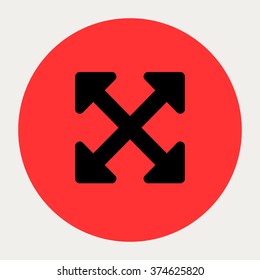 Arrows Alt navigation button.Vector illustration.