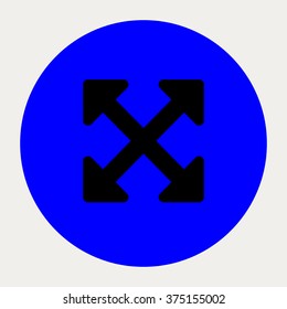 Arrows Alt navigation button.Vector illustration.