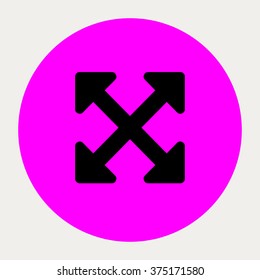 Arrows Alt navigation button.Vector illustration.
