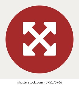 Arrows Alt navigation button.Vector illustration.