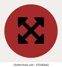 Arrows Alt navigation button.Vector illustration.