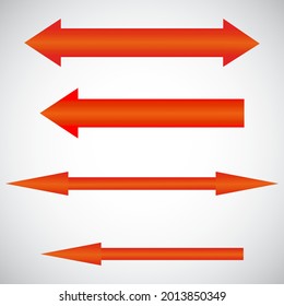 Arrows. Another multicolored arrow on a transparent background.