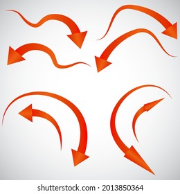 Arrows. Another multicolored arrow on a transparent background.