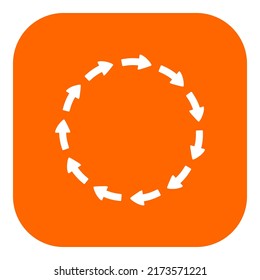 Arrows and app icon on white