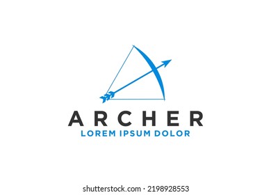 Arrows archers logo design modern company identity sagittarius zodiac icon symbol