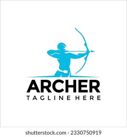 Arrows archers logo design modern company identity Archer Marketing Agency vector creative Target hit symbol