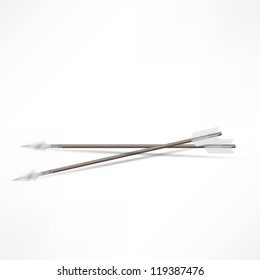 arrows for archery isolated on white background