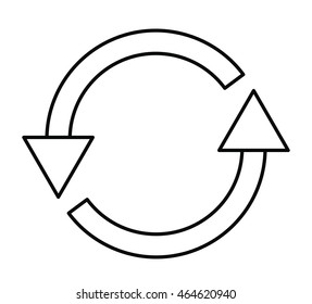 arrows around isolated icon design, vector illustration  graphic 