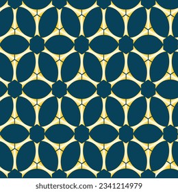 The arrows are arranged to look like certain symbols and formed into a vector seamless pattern on a turquoise blue background