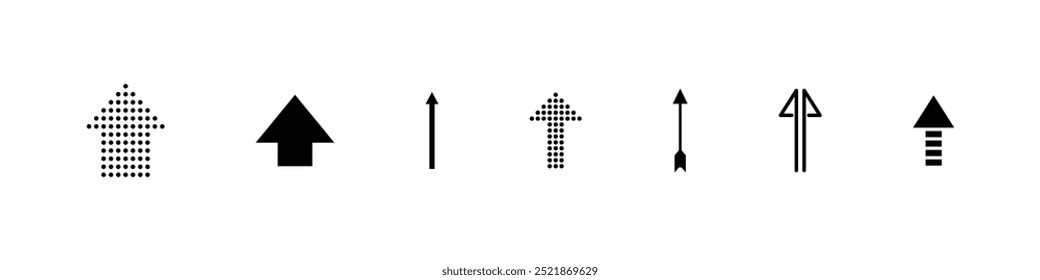 Arrows. Arrow Vector Icon. Black Vector Arrows