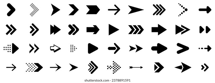 Arrows. Arrow vector icons. Arrows symbols. Cursor sign. Arrow vector