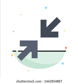 Arrows, Arrow, Zoom Abstract Flat Color Icon Template. Vector Icon Template background
