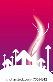 Fondo de las flechas