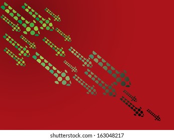 Arrows background, color and Black and white