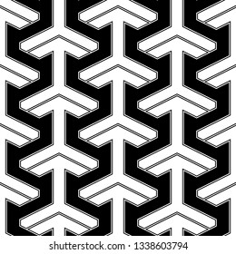 Arrows background. Ethnic motif. Simple ornament. Folk image. Arrow shapes backdrop.Figures wallpaper. Seamless pattern. Digital paper, textile print, web design, abstract
