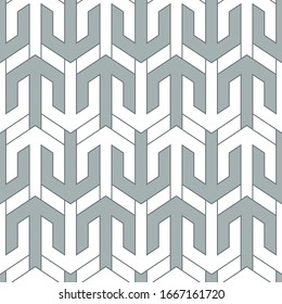 Arrows background. Folk image. Seamless pattern. Figures wallpaper. Ethnic motif. Simple ornament. Arrow shapes backdrop. Digital paper, textile print, web design, abstract.