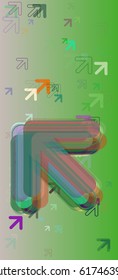 arrows background icon
