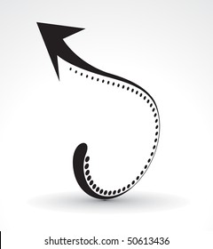 Arrows  background with place for text for business artwork. vector illustration