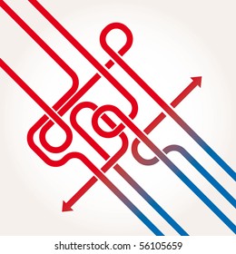 Arrows background vector abstract