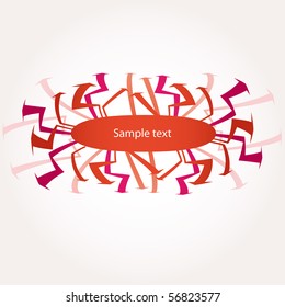 Arrows background vector abstract