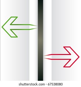 Arrows background vector abstract