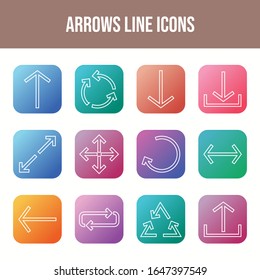 Arrows Beautiful Vector Icons Set	