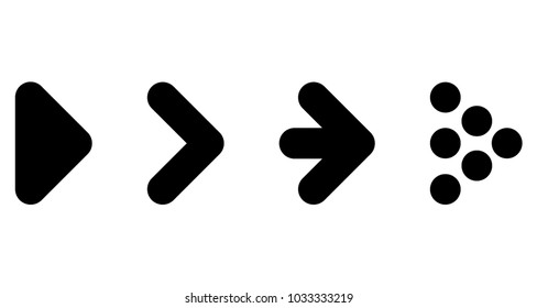 Arrows big black icon set. Arrow icon. Collection of vector arrows. Arrow. Cursor. Modern simple arrows.