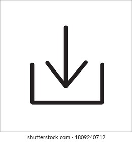 Arrows big black set icons in line style. Arrow icon.