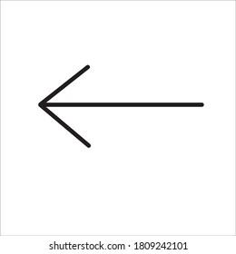 Arrows big black set icons in line style. Arrow icon.