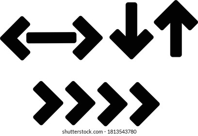 Arrows big black set icons. Arrow icon. Arrow vector collection. Arrow. Cursor. Modern simple arrows. Vector illustration.