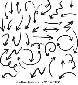 Flechas grandes iconos de conjunto negro. Icono de flecha. Colección vectorial de flecha. Flecha. Cursor. Modernas flechas simples, vector de conjunto de flecha