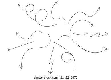 Arrows big black set icons. Arrow icon. Arrow vector collection.